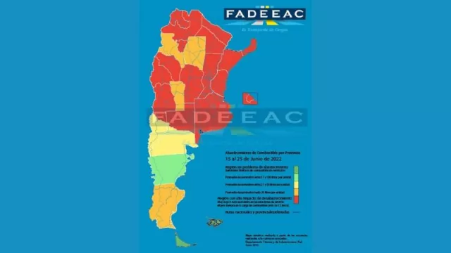 Tucumán continúa en “rojo” en el “semáforo virtual” que registra dificultades para el abastecimiento de combustible 