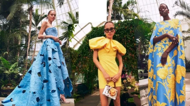 Oscar de la Renta presentó una colección donde la clave son los contrastes visuales y de textura