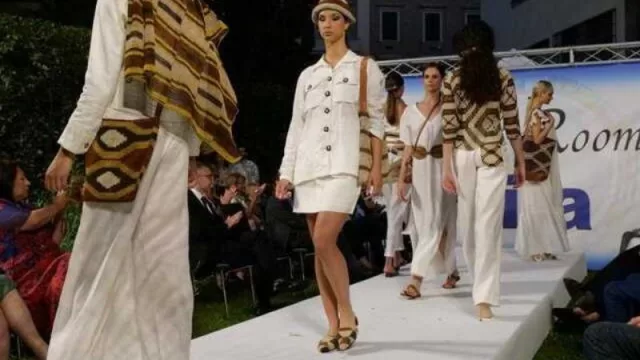 Los tejidos de chaguar de los pueblos chaqueños presente en las pasarelas de Roma