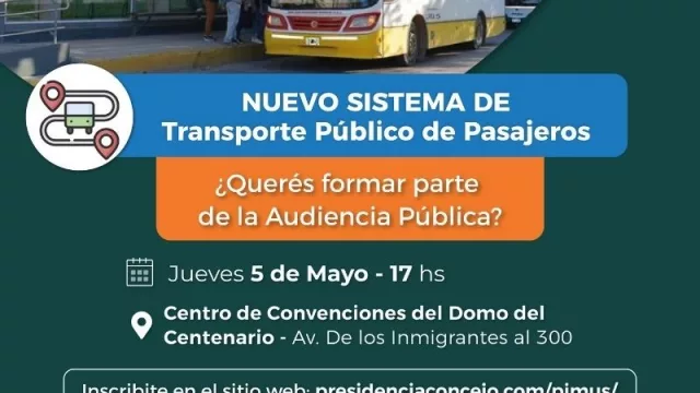 Resistencia invita a participar de la audiencia pública para debatir sobre el nuevo sistema de transporte público de pasajeros