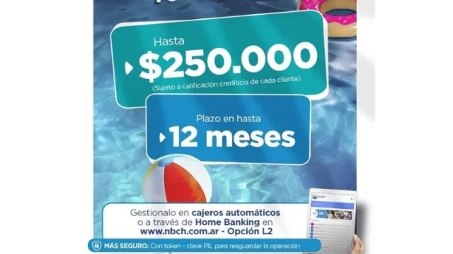 Para estas vacaciones el Nuevo Banco del Chaco habilita Tu Préstamo Verano 