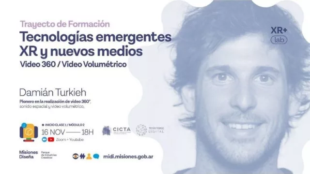 Misiones Diseña presenta el segundo módulo de la capacitación en tecnologías xr y nuevos medios
