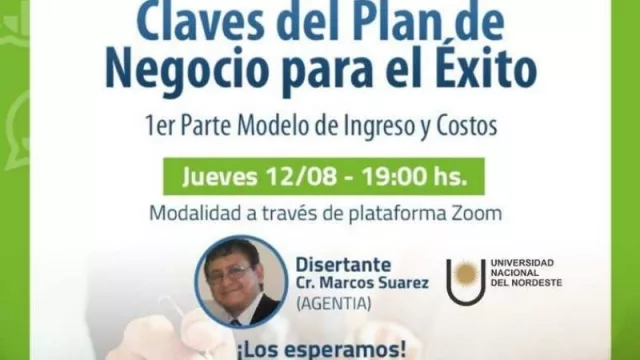 Corrientes invita a participar del encuentro “Las claves del plan de negocios para el éxito de tu emprendimiento”
