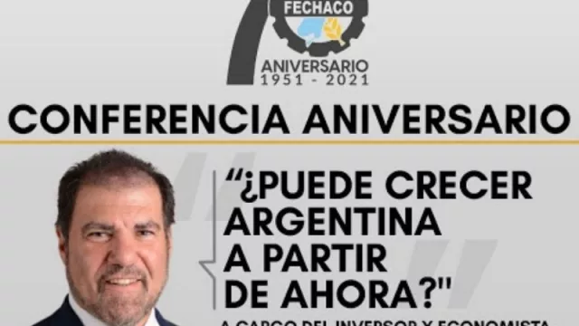 Claudio Zuchovicki brindó una conferencia virtual al empresariado chaqueño por el aniversario de FECHACO