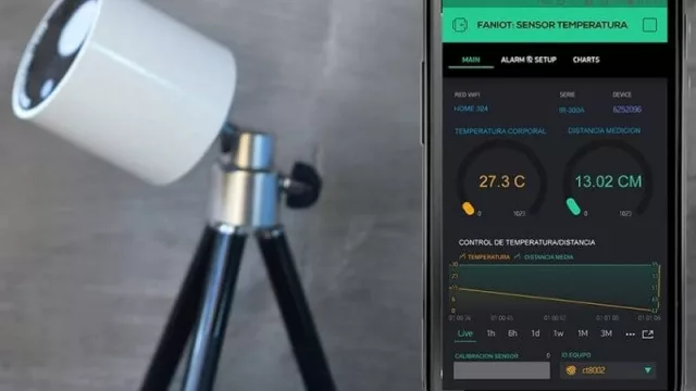 La Fábrica FanIOT de Posadas presentó un nuevo termómetro infrarrojo para detectar y prevenir lugares de contagios de coronavirus