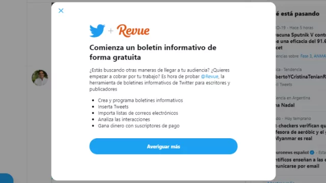 La ola de los de newsletters llega a Twitter