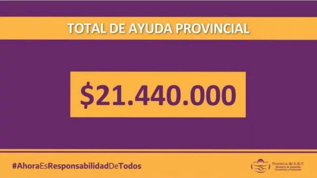 Jujuy direccionó más de $21 millones a sectores productivos y comerciales en crisis