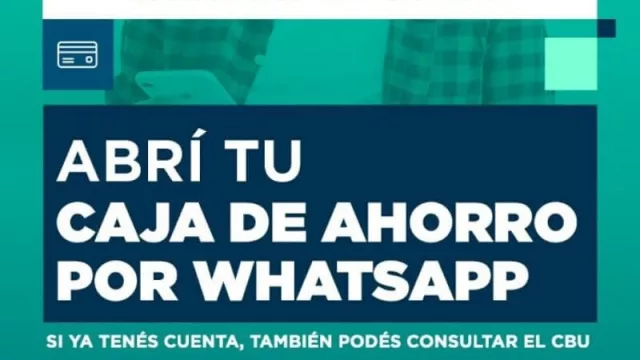 El Nuevo Banco del Chaco habilitó la apertura de Cajas de Ahorro por WhatsApp