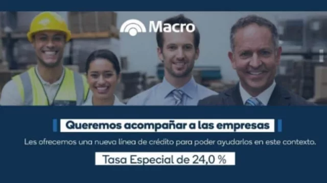 Banco Macro ya otorgó $ 10.700 millones en créditos a pymes argentinas