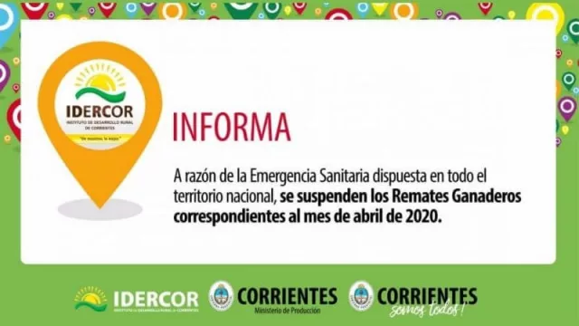 Suspenden los remates ganaderos de abril y evalúan realizarlos a través de la televisación