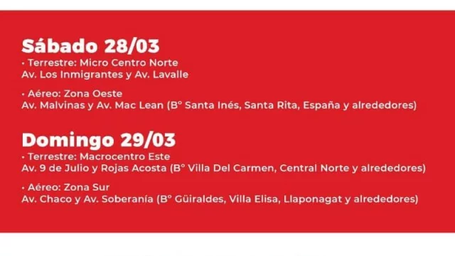 Anunciaron plan de desinfección de 10 días de la ciudad de Resistencia