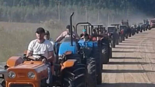 Protesta de productores de La Mesa de Enlace de Entre Ríos