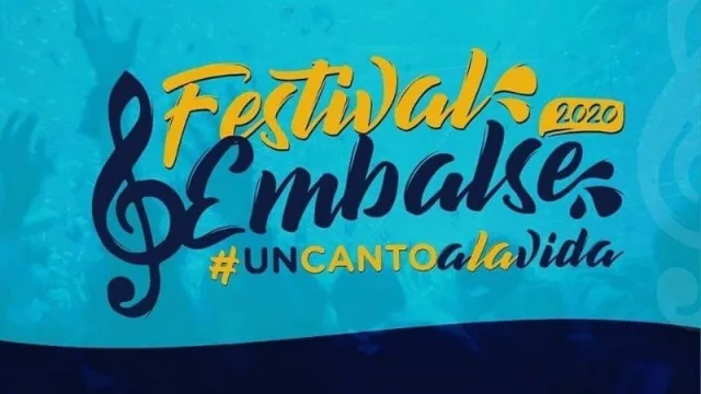 Damián Córdoba, Jorge Rojas y Raly Barrionuevo en el festival “Un canto a la vida” en Embalse