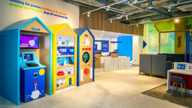 Un banco abierto los 7 días de la semana, con una cafetería y lugar de juegos para niños (en Londres, por ahora)