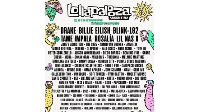 La grilla del Lollapalooza 2023