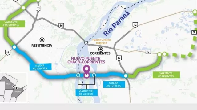 Segundo puente interprovincial Chaco - Corrientes (comienzan a concretarse etapas)