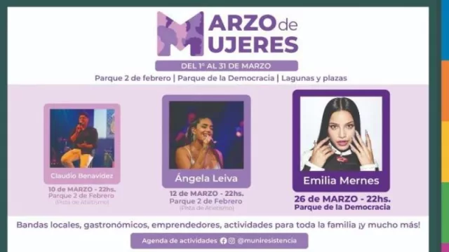 Resistencia conmemora el mes de la Mujer con una gran agenda de actividades