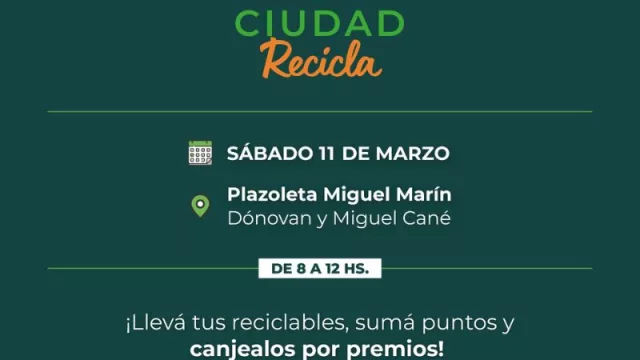Resistencia realizará otra jornada de su programa “Eco Ciudad Recicla”
