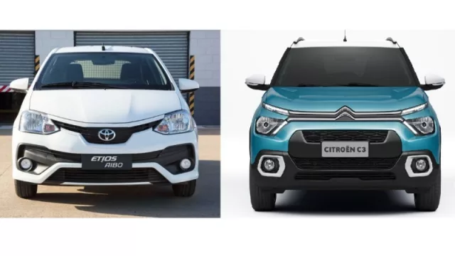 Citroën C3 vs Toyota Etios: precios de los más baratos de Argentina