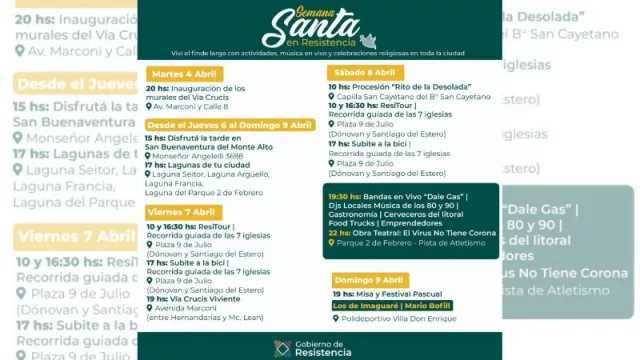 Resistencia presentó las actividades para Semana Santa