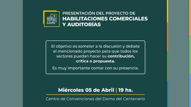 Resistencia invita a comerciantes a la presentación del proyecto para un nuevo Código Único  de Auditorías y Habilitaciones Comerciales