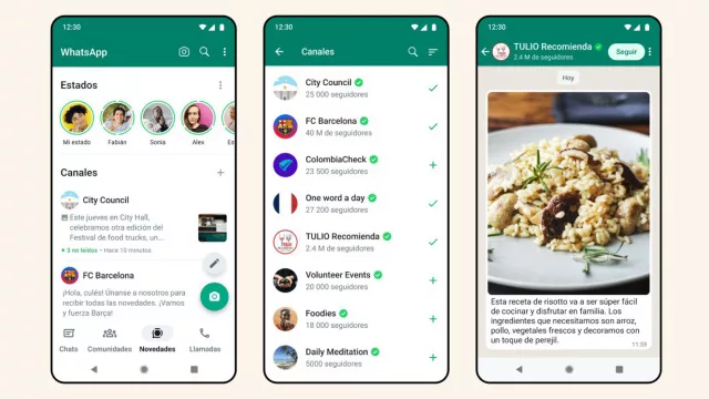 Y justo en campaña llegan los canales a WhatsApp (son muy utilizados en Telegram)
