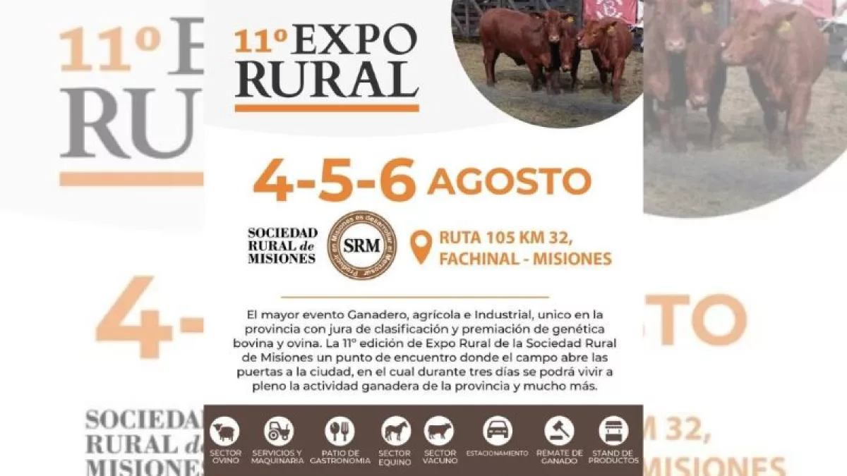 Se viene la Expo Rural 2023 de Misiones en Fachinal (cronograma ...