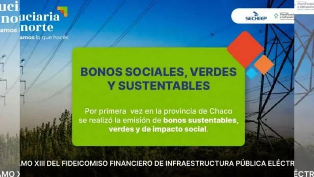 Histórico: Chaco emitió el primer bono social, verde y sustentable