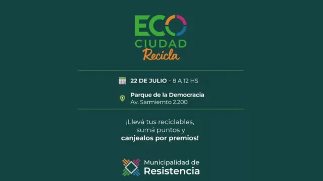 Eco Ciudad Recicla estará esta sábado en el Parque de la Democracia