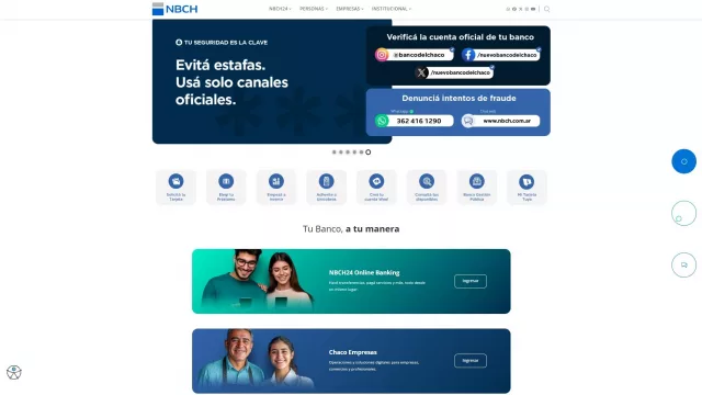 NBCH apuesta a lo digital y relanza su sitio web con foco en clientes y negocios