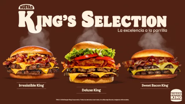 Burger King relanza King Selection con una tríada de hamburguesas premium